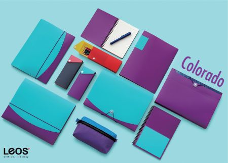 PP Duotone Filing Stationery Series - Made from foam polypropylene, bi-color sheet combination filing products.